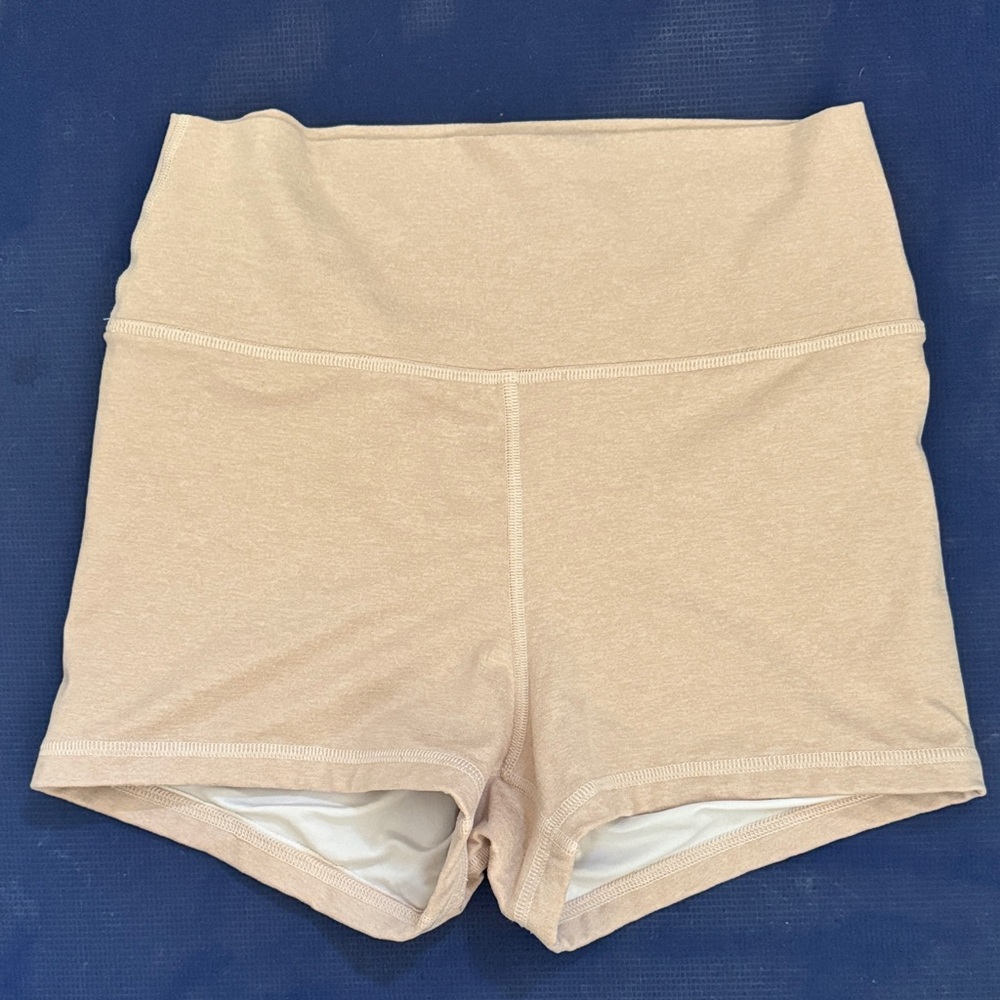 Fleo High Waist Tan Shorts